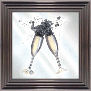 3D Champagne Flutes by Tu Lulus